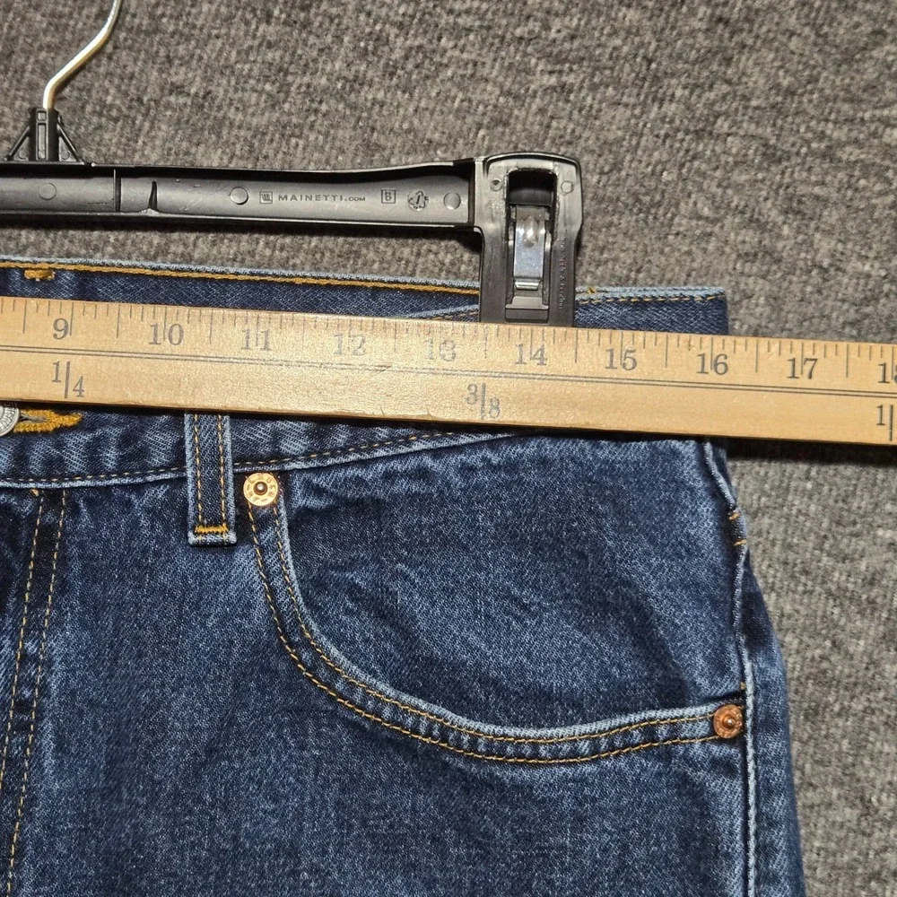 Vintage 2000 Levi's 505 Regular Fit Straight Leg Blue Denim Jeans Size 33x36 W32